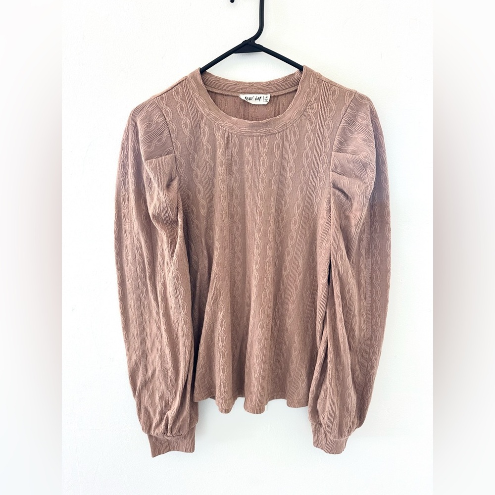 Women's Tan Blouse by New In women’s size M
